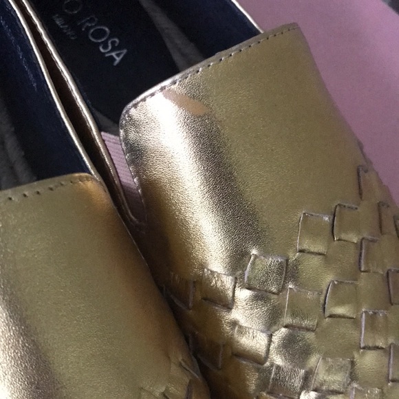 Vivo Rosa leather espadrilles NWOT Made in Italy US7.5 - Picture 9 of 12